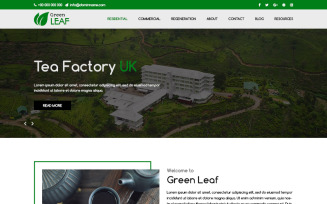 Green Leaf - Tea Factory PSD Template