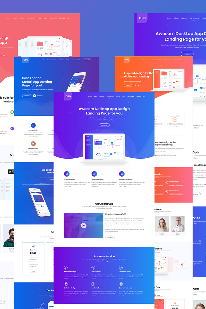Opo - Creative App Website Template
