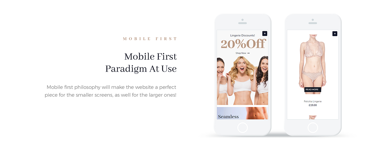 lingerie ecommerce modern elementor woocommerce theme