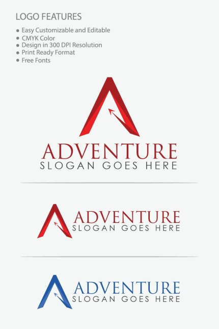 Template #80513 Adventure Design Webdesign Template - Logo template Preview