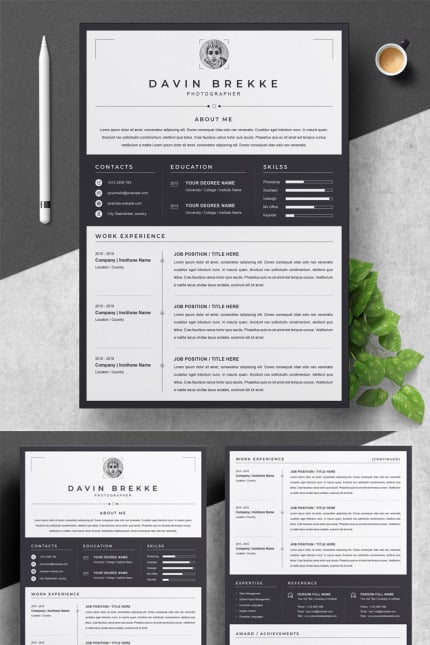 Template #80578 Page Resume Webdesign Template - Logo template Preview