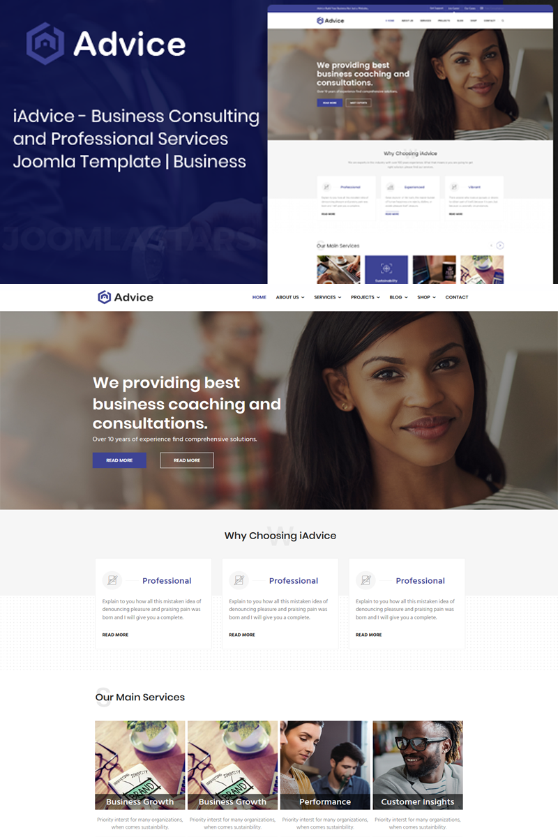 iAdvice - Business Consulting Joomla Template