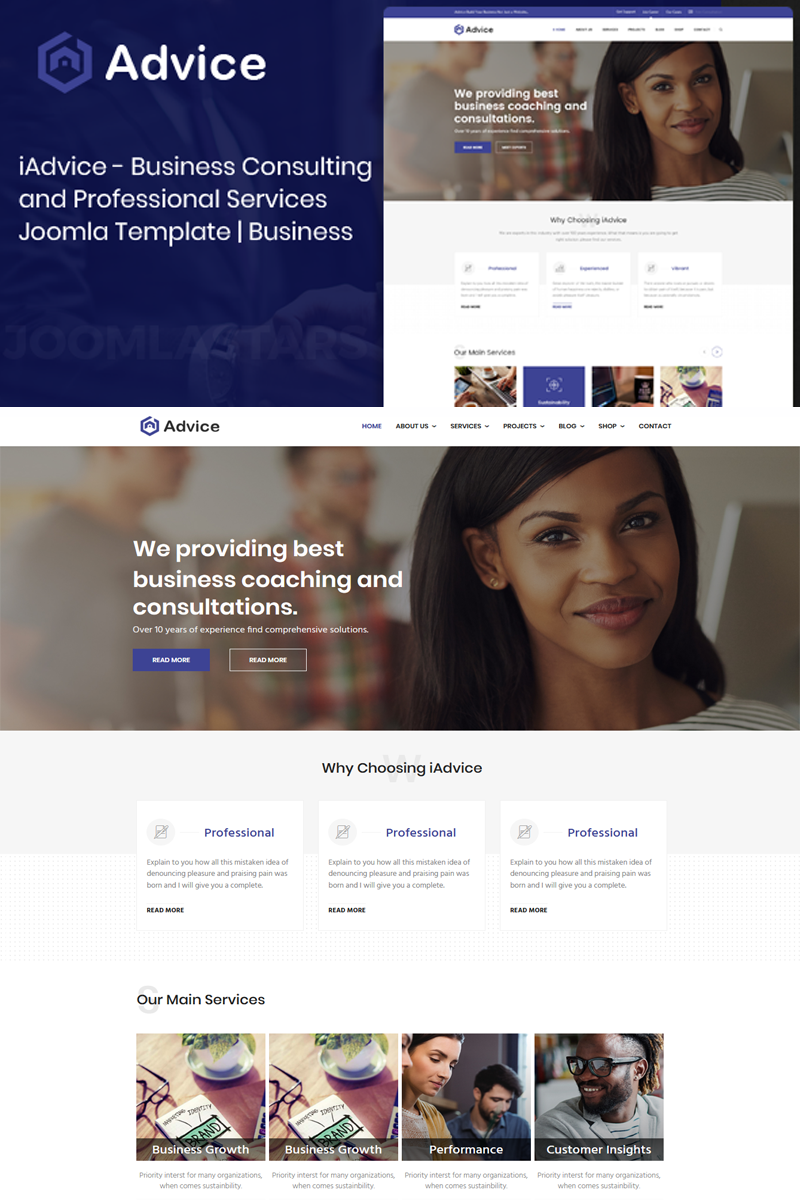 iAdvice - Business Consulting Joomla 5 Template