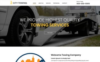 City Towing - Towing Company PSD Template