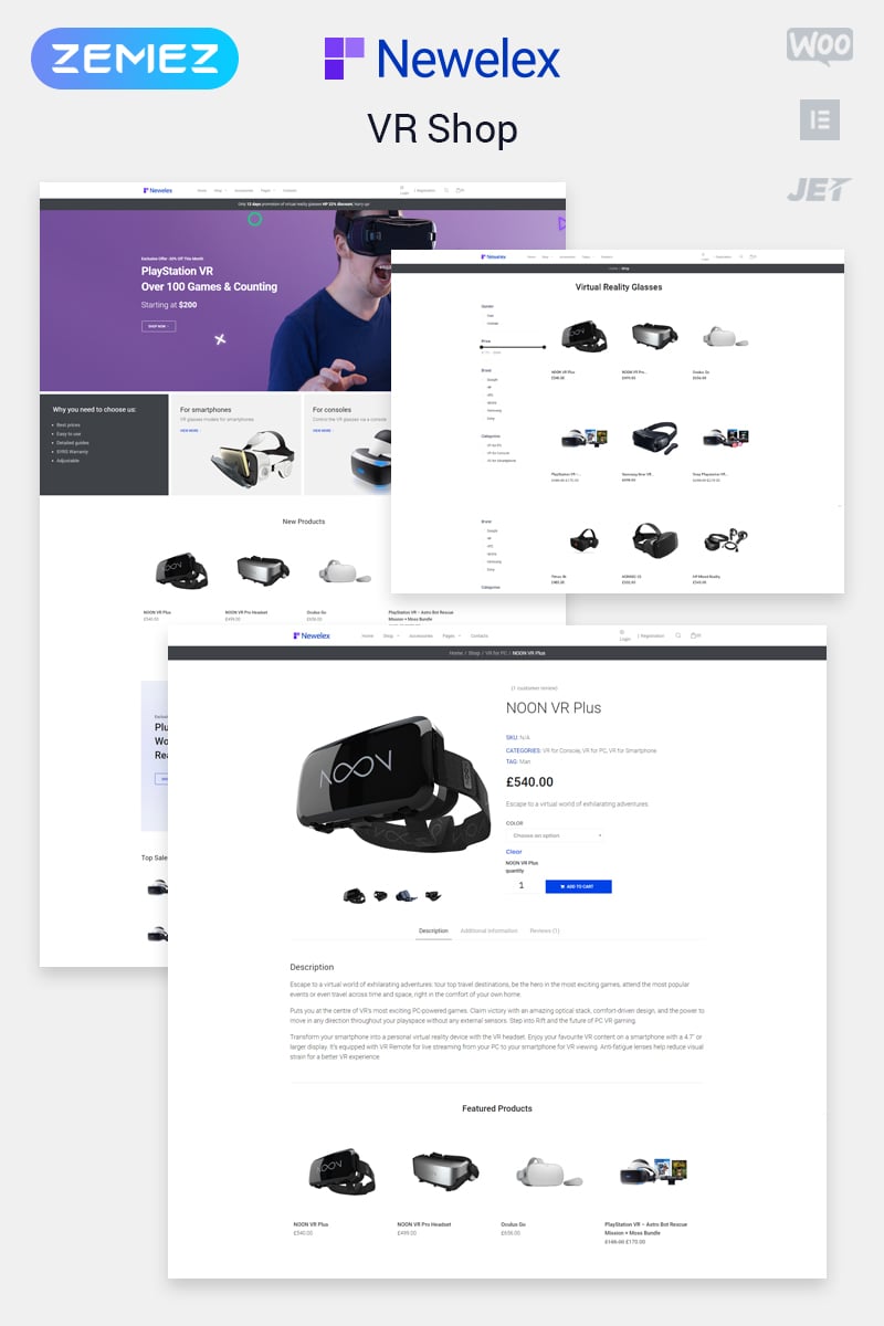 Newelex - Electronics ECommerce Classic Elementor WooCommerce Theme
