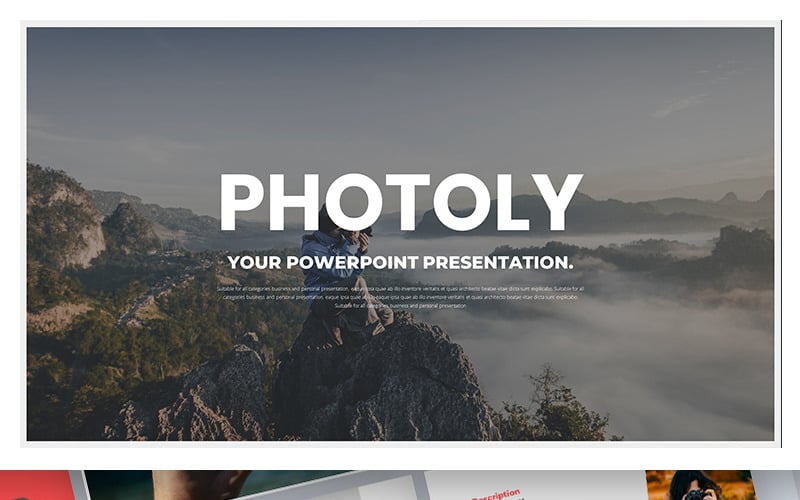 Photoly-Photograph PowerPoint template PowerPoint Template