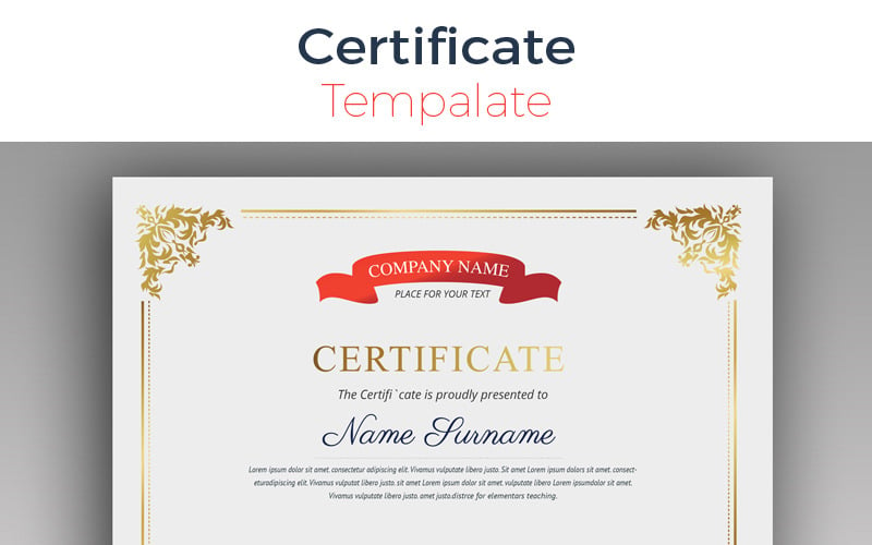 Sophisticated Modern Certificate Template