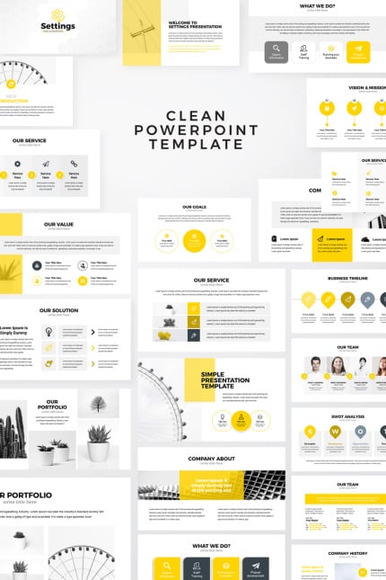 Template #80613 Powerpoint Business Webdesign Template - Logo template Preview