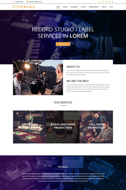 Template #80616 Mix Studio Webdesign Template - Logo template Preview