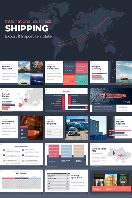 Kit Graphique #80628 Export Import Web Design - Logo template Preview