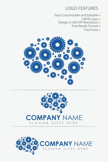 Template #80634 Brain Concept Webdesign Template - Logo template Preview