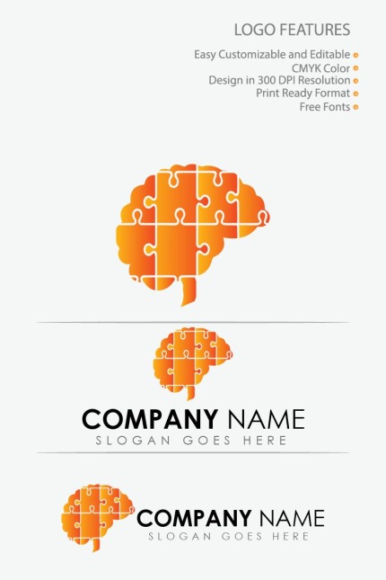 Template #80649 Puzzle Logo Webdesign Template - Logo template Preview