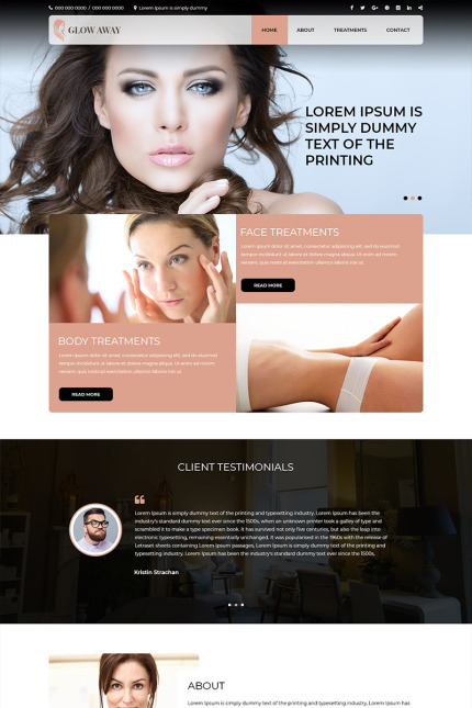 Template #80660 Care Beauty Webdesign Template - Logo template Preview