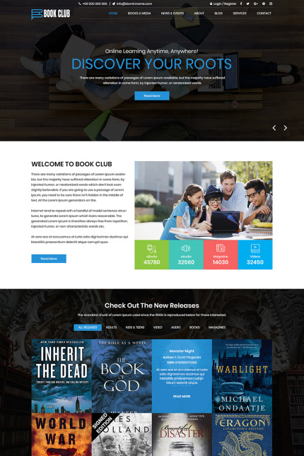 Template #80670 Library Template Webdesign Template - Logo template Preview