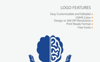 Brain Protection Vector Logo Template