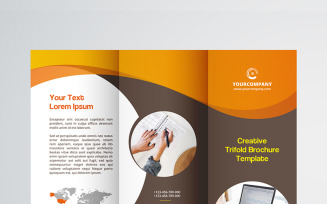 Creative Trifold Brochure Template. 2 Color Styles - Corporate Identity Template