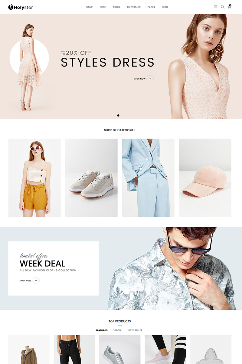 Holyster - Fashion WooCommerce Theme