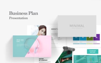 Minimal Business Plan PowerPoint template