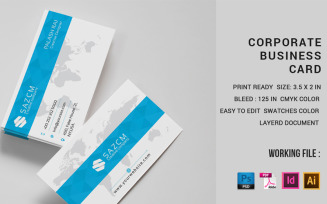 SAZCM Corporate Business Card - Corporate Identity Template