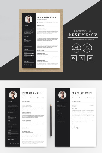 Template #80702 Cv Clean Webdesign Template - Logo template Preview