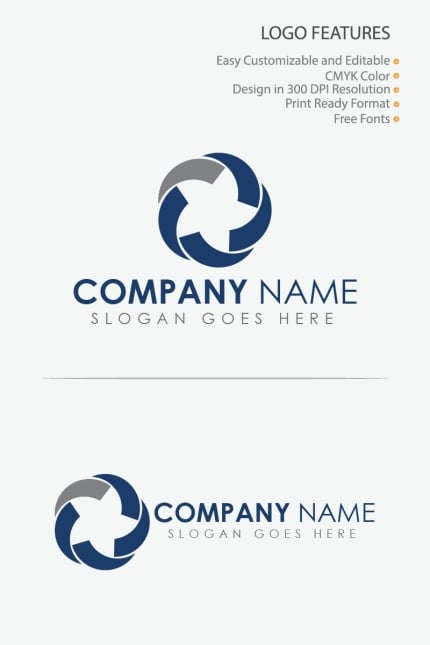 Template #80714 Circle Design Webdesign Template - Logo template Preview