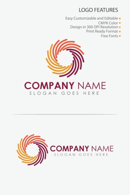 Template #80716 Logo Vector Webdesign Template - Logo template Preview