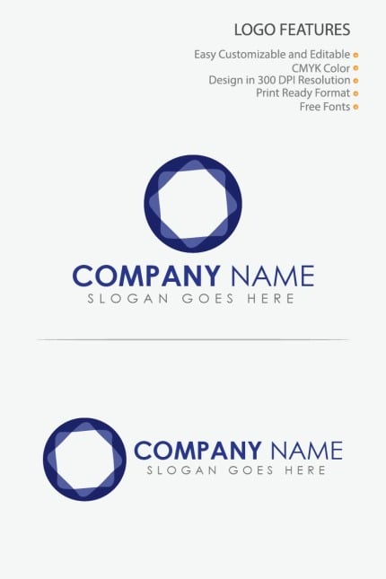 Template #80724 Circle Design Webdesign Template - Logo template Preview