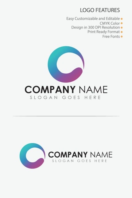 Template #80729 Circle Design Webdesign Template - Logo template Preview