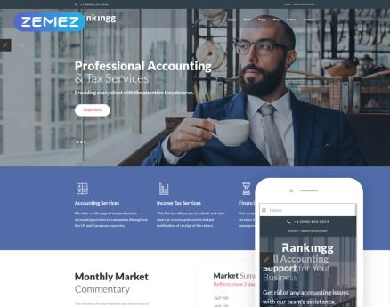 Ranking - Accounting Modern Joomla Template