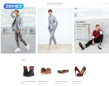Fashioner - shoes store OpenCart Template