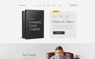 Tim French - Personal Pages Modern Joomla Template