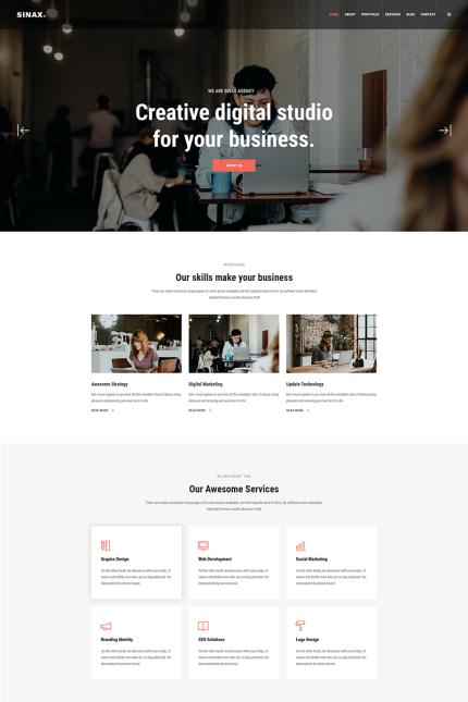 Template #80843 Blog Business Webdesign Template - Logo template Preview