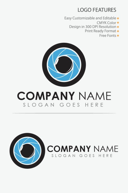 Template #80845 Photography Camera Webdesign Template - Logo template Preview