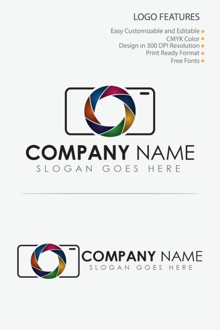 Template #80847 Photography Camera Webdesign Template - Logo template Preview