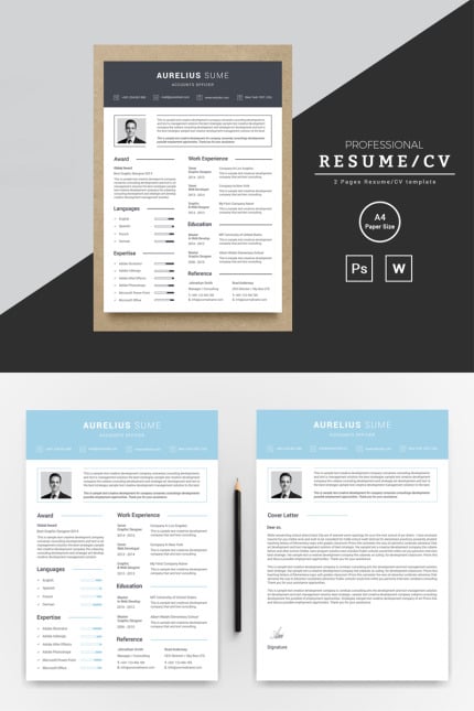 Template #80866 Resume Template Webdesign Template - Logo template Preview