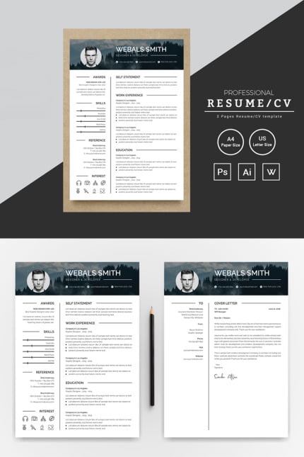 Template #80868 Cv Clean Webdesign Template - Logo template Preview