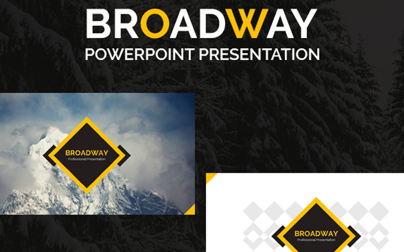 Broadway PowerPoint template PowerPoint Template
