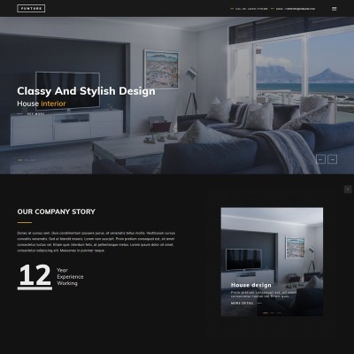 FUNTURE - Interactive Architecture WordPress Theme #80807
