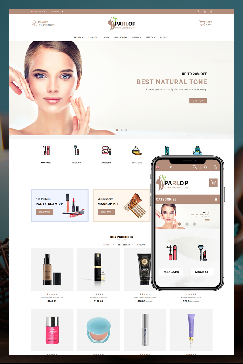 Parlop Сosmetics Shop №80840