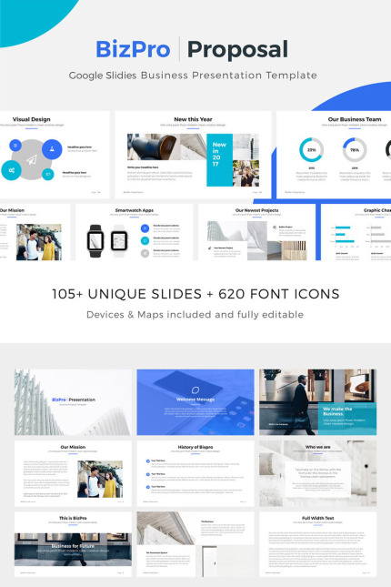 Template #80904 Google Slides Webdesign Template - Logo template Preview