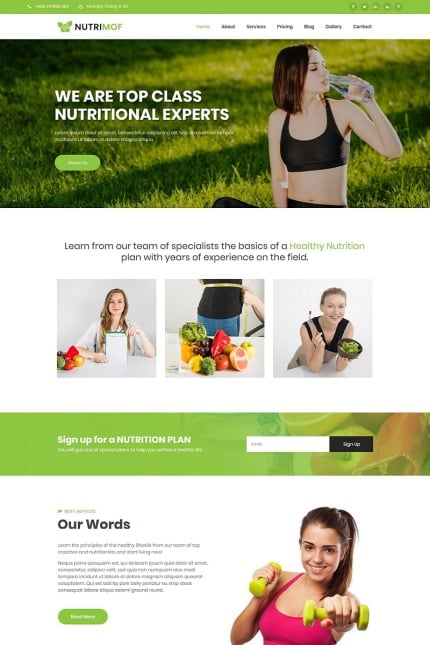 Template #80911 Fitness Coach Webdesign Template - Logo template Preview