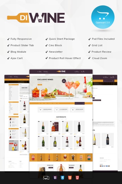 Kit Graphique #80947 Winee-boutique Beershop Web Design - Logo template Preview