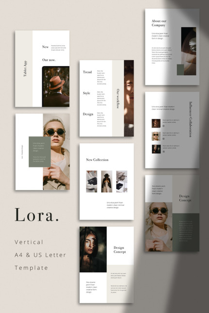 Template #80976 Vertical A4 Webdesign Template - Logo template Preview