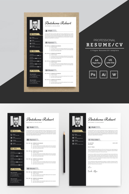 Template #80978 Cv Clean Webdesign Template - Logo template Preview