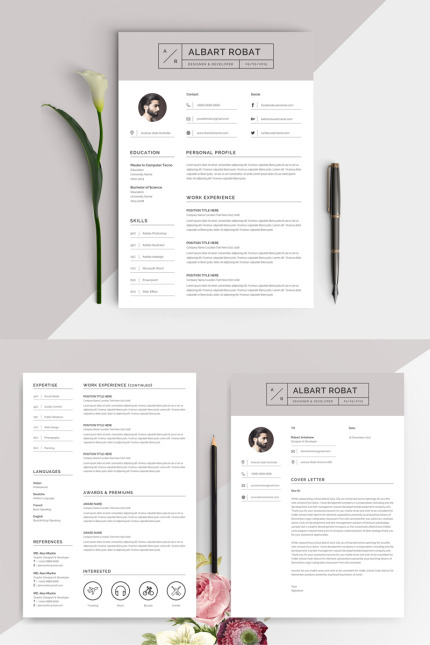 Template #80994 Cv Clean Webdesign Template - Logo template Preview