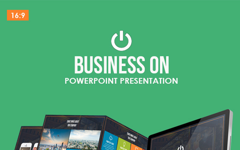 Business On PowerPoint template PowerPoint Template