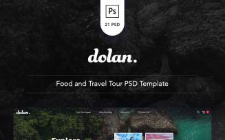 Dolan - Food and Travel Tour PSD Template