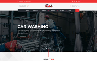 Ferry - Carwash One Page PSD Template
