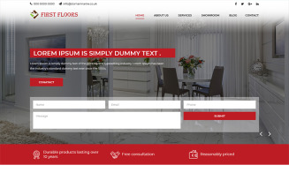 First Floors - Flooring Company PSD Template
