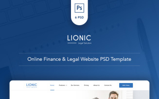 Lionic - Online Finance & Legal PSD Template